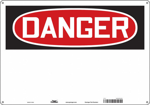 Safety Sign 14 inx20 in Aluminum