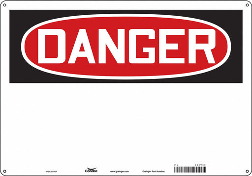 Safety Sign 14 inx20 in Polyethylene