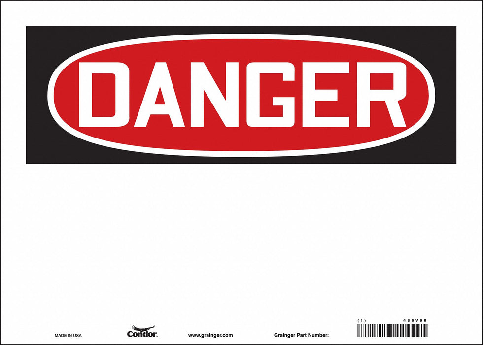 Safety Sign 10 inx14 in Vinyl