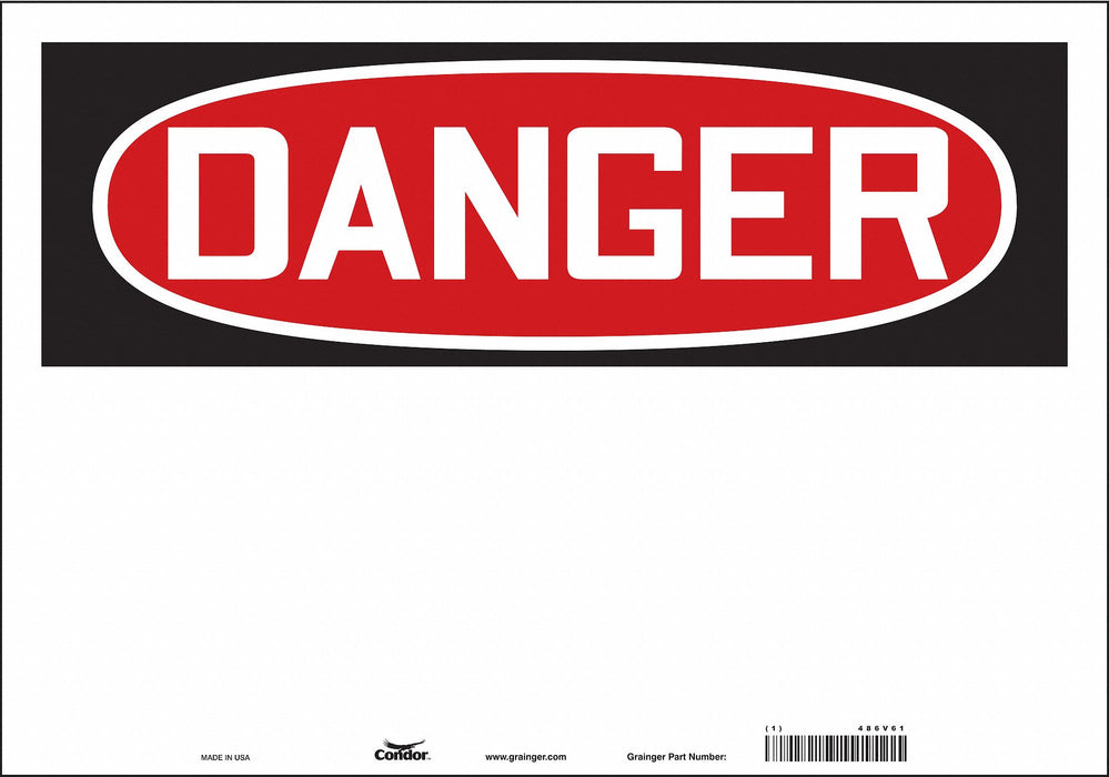Safety Sign 14 inx20 in Vinyl