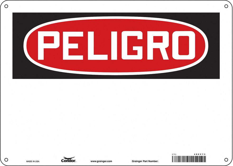 Safety Sign 10 inx14 in Aluminum