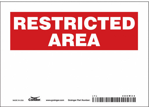 Safety Sign 5 inx7 in Vinyl