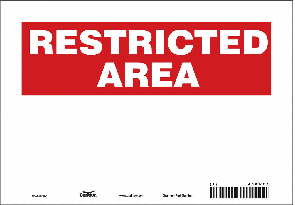 Safety Sign 7 in x 10 in Vinyl