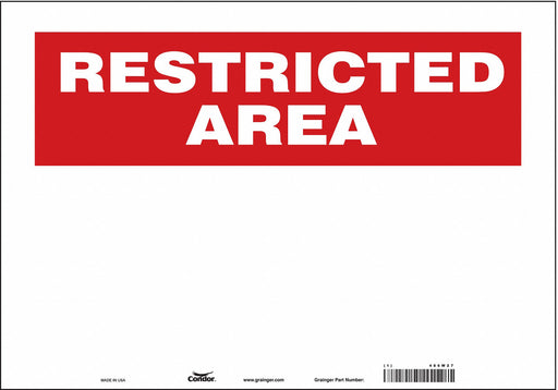 Safety Sign 14 inx20 in Vinyl