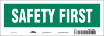 Safety Sign 3.5in x 10in Vinyl