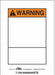 Safety Sign 7 inx5 in Vinyl
