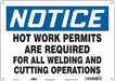 Safety Sign 10 inx14 in Polyethylene