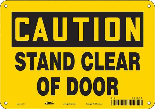 Safety Sign 7 in x 10 in Polyethylene