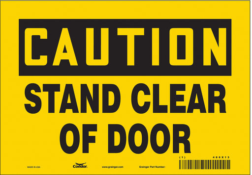 Safety Sign 7 in x 10 in Vinyl