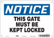 Safety Sign 7 in x 10 in Aluminum