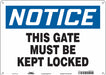 Safety Sign 10 in x 14 in Polyethylene