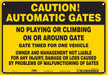 Safety Sign 7 in x 10 in Aluminum