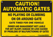 Safety Sign 7 in x 10 in Polyethylene