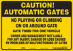 Safety Sign 7 in x 10 in Vinyl