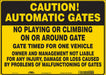 Safety Sign 10 in x 14 in Vinyl