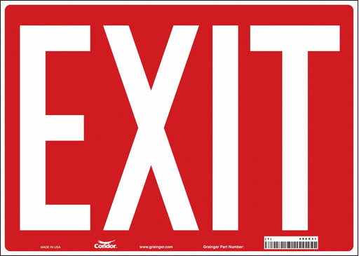Safety Sign 10 in x 14 in Vinyl PK6