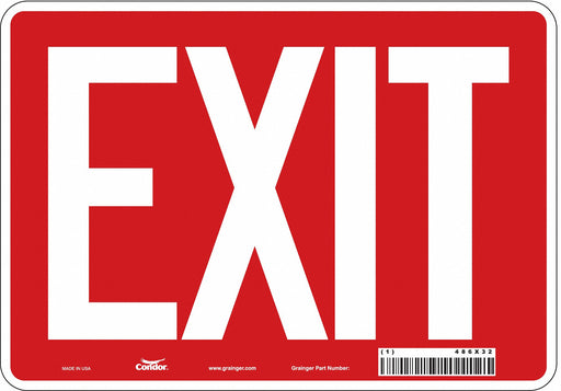 Safety Sign 7 in x 10 in Aluminum