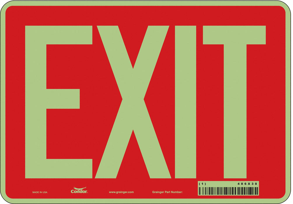 Safety Sign 7 inx10 in Polyethylene