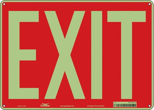Safety Sign 10 inx14 in Polyethylene