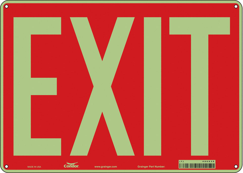 Safety Sign 10 inx14 in Polyethylene