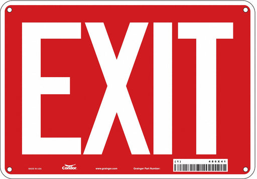 Safety Sign 7 in x 10 in Polyethylene