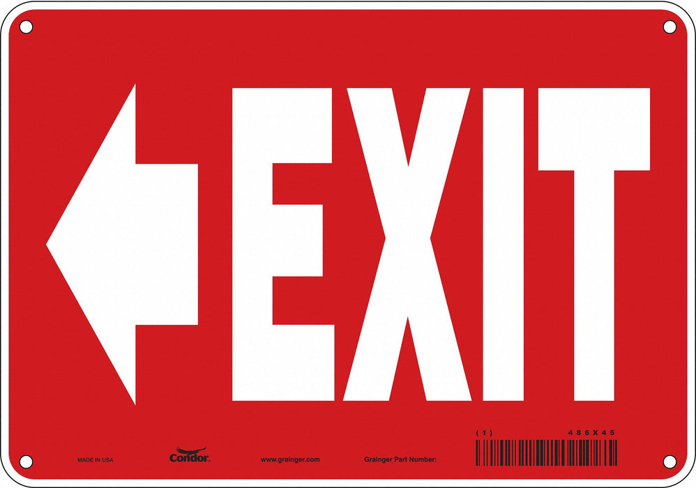 Safety Sign 7 in x 10 in Aluminum