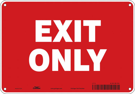 K1742 Safety Sign 7 in x 10 in Polyethylene