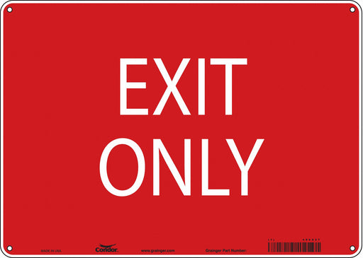 K1742 Safety Sign 10 in x 14 in Polyethylene