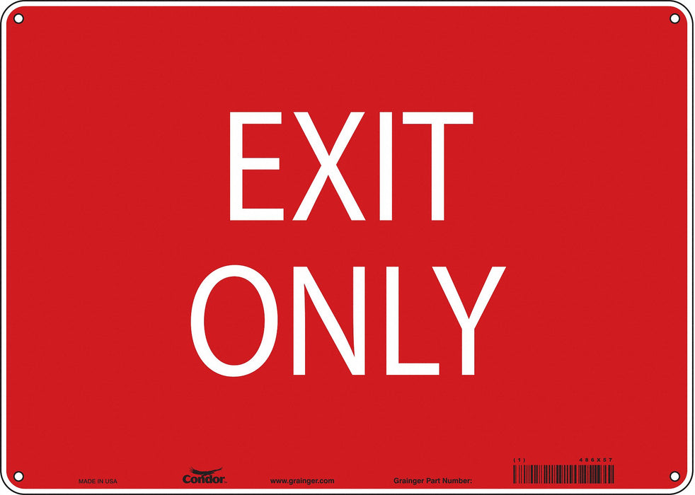 K1742 Safety Sign 10 in x 14 in Polyethylene