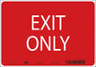 K1742 Safety Sign 7 in x 10 in Vinyl