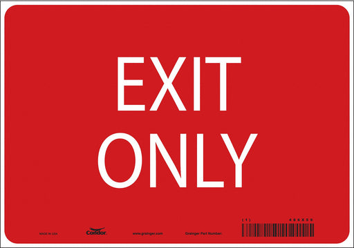 K1742 Safety Sign 7 in x 10 in Vinyl