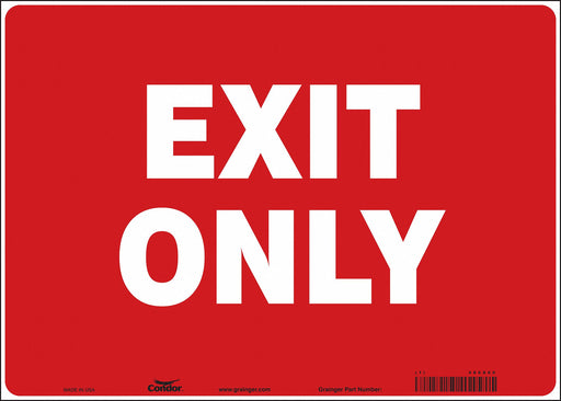 K1742 Safety Sign 10 in x 14 in Vinyl