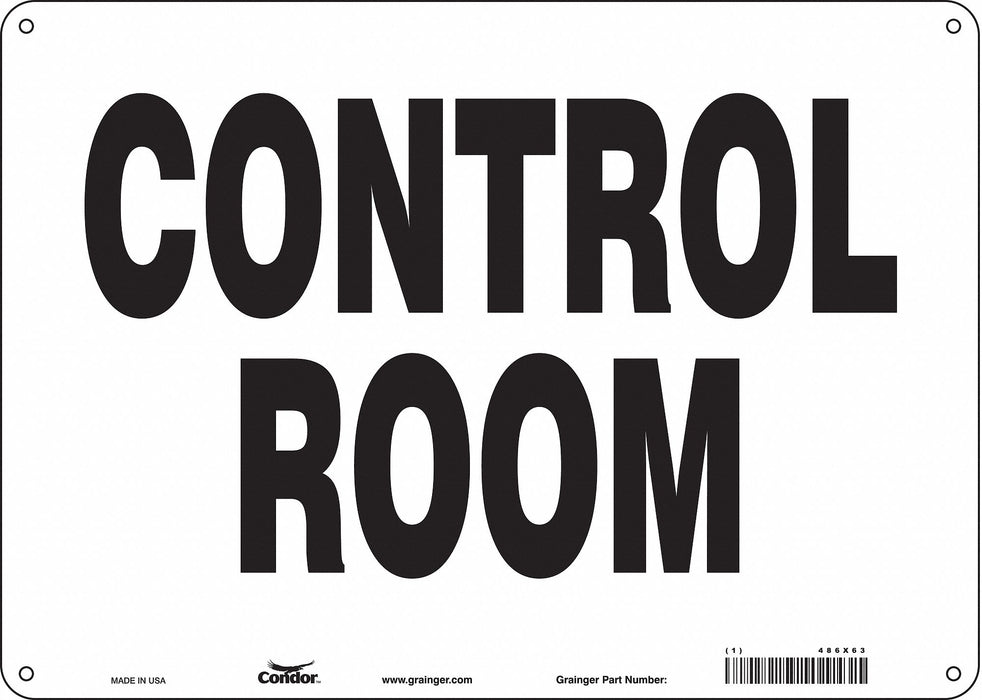 Safety Sign 10 in x 14 in Aluminum