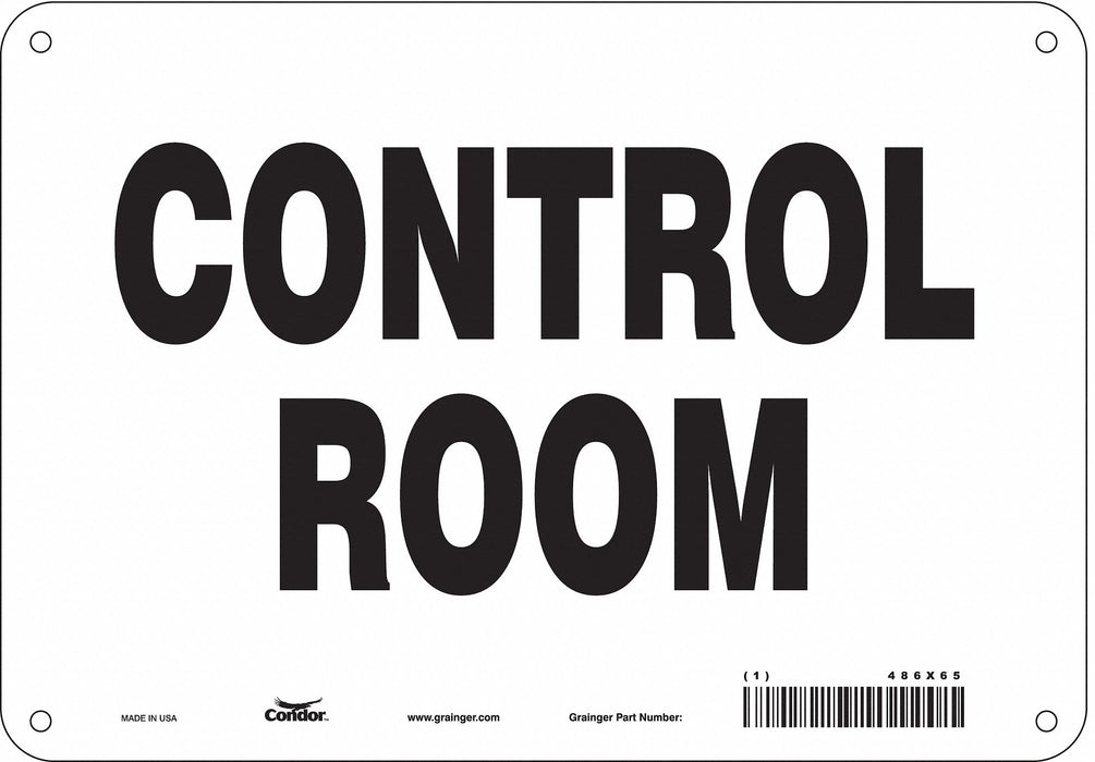 Safety Sign 7 in x 10 in Polyethylene