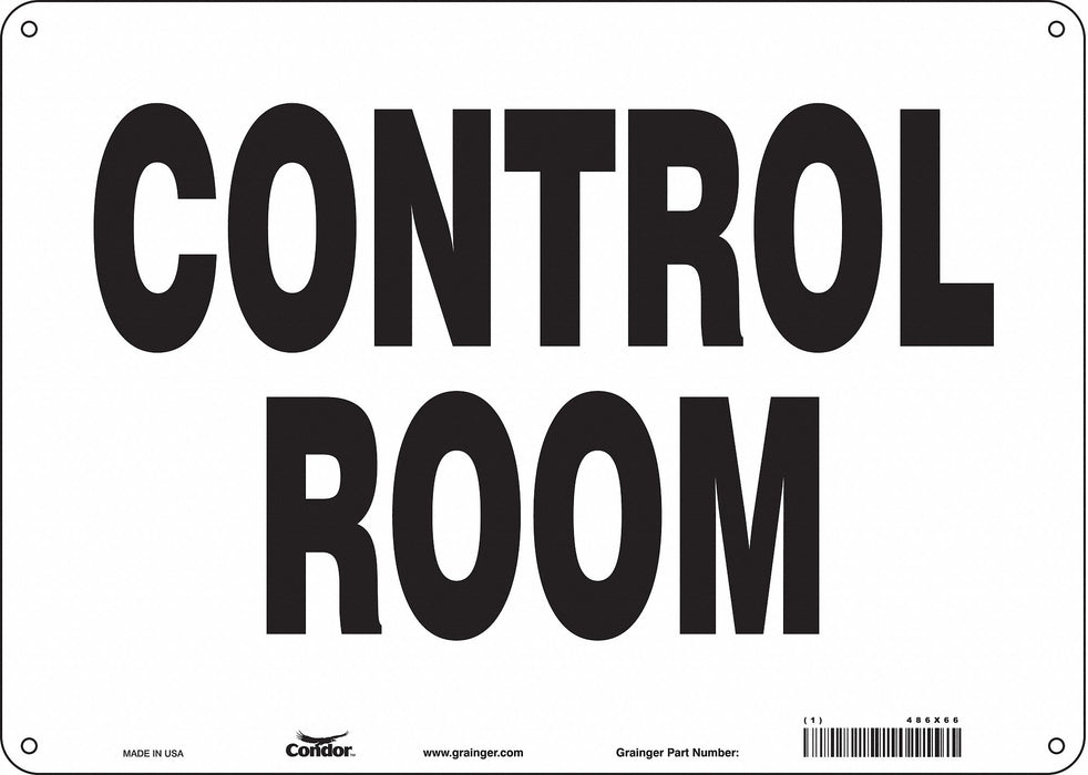 Safety Sign 10 in x 14 in Polyethylene
