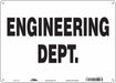 Safety Sign 10 in x 14 in Polyethylene