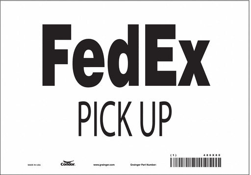 Safety Sign 7 inx10 in Vinyl
