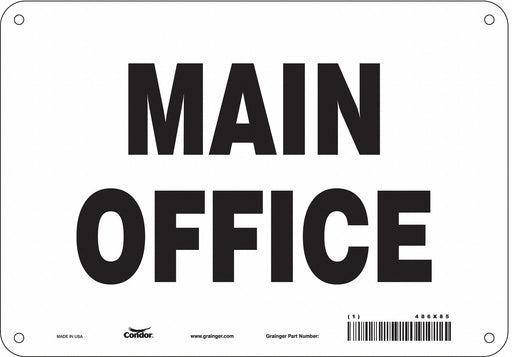Safety Sign 7 in x 10 in Polyethylene