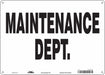 K1752 Safety Sign 10 in x 14 in Aluminum