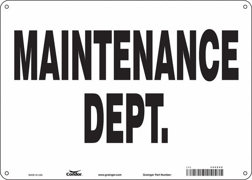 K1752 Safety Sign 10 in x 14 in Aluminum