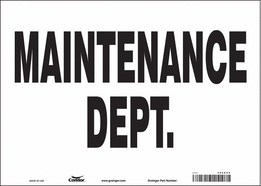 K1752 Safety Sign 10 in x 14 in Vinyl