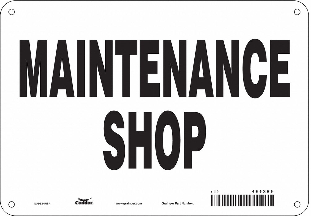 Safety Sign 7 in x 10 in Aluminum