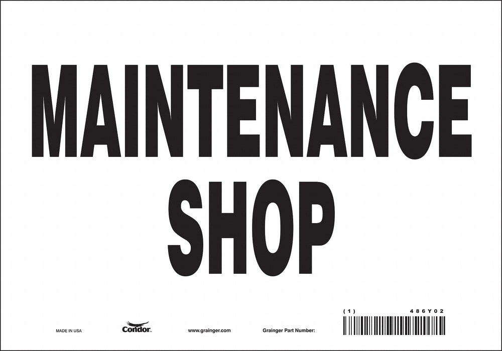 Safety Sign 7 in x 10 in Vinyl