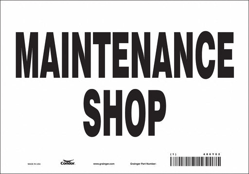 Safety Sign 7 in x 10 in Vinyl