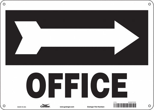 K1758 Safety Sign 10 in x 14 in Aluminum