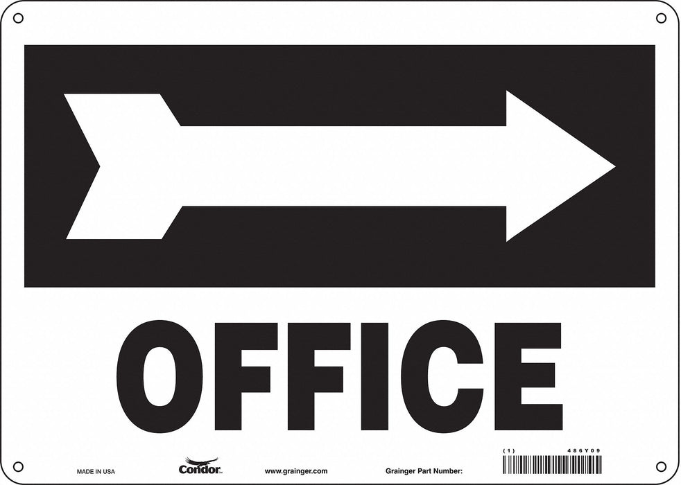 K1758 Safety Sign 10 in x 14 in Aluminum