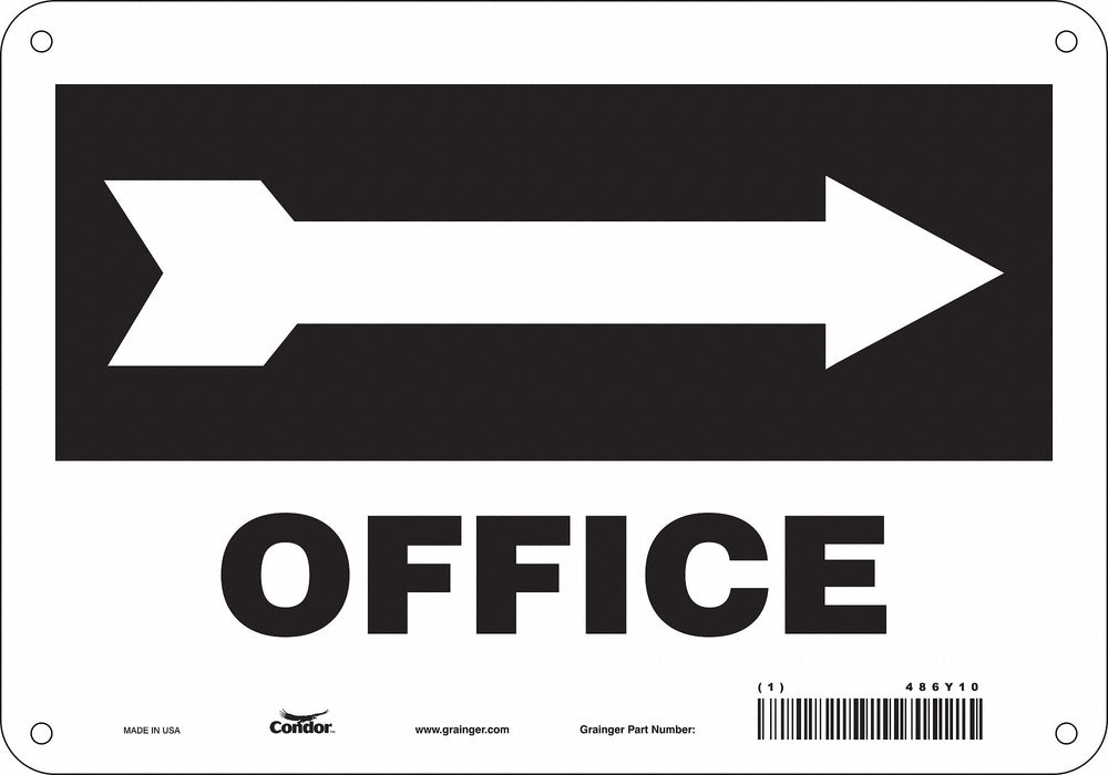 K1758 Safety Sign 7 in x 10 in Polyethylene
