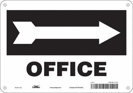 K1758 Safety Sign 7 in x 10 in Polyethylene