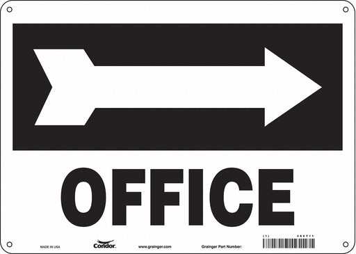 K1758 Safety Sign 10 in x 14 in Polyethylene