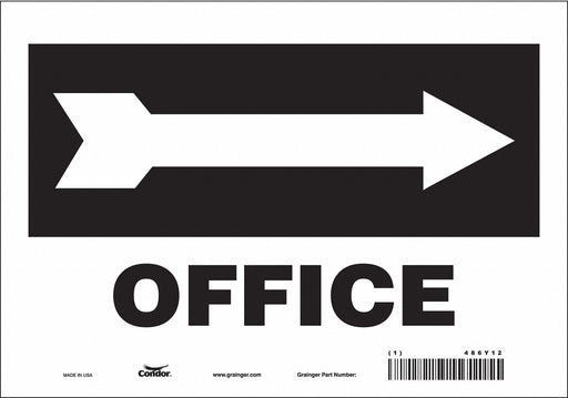 K1758 Safety Sign 7 in x 10 in Vinyl